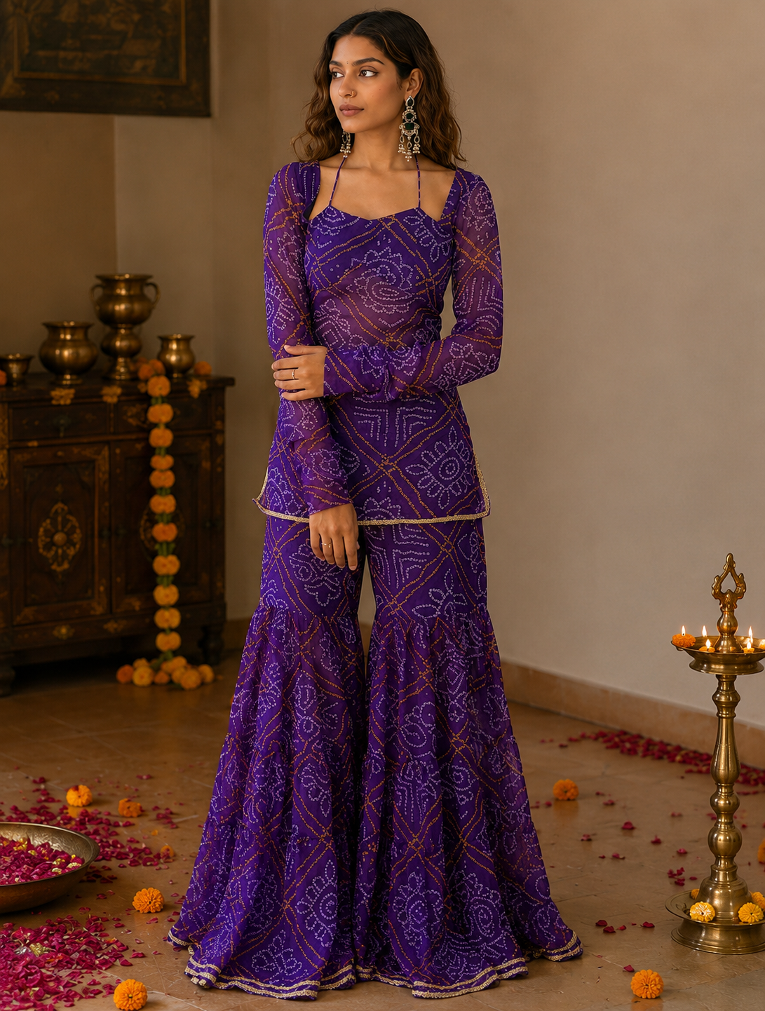 Jamuni Kurti sharara set