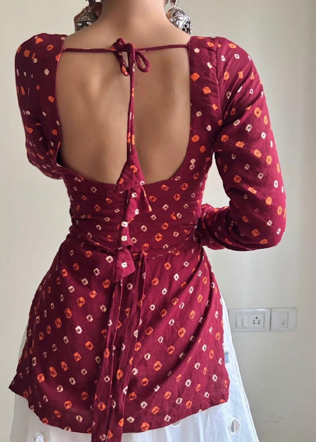 Rani Bandhani Kurti
