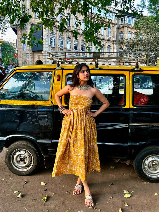 Saanjh midi Dress