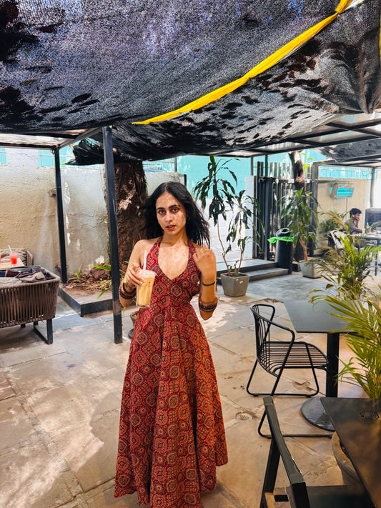 Anaya Ajrakh Dress