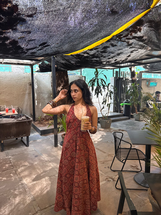 Anaya Ajrakh Dress