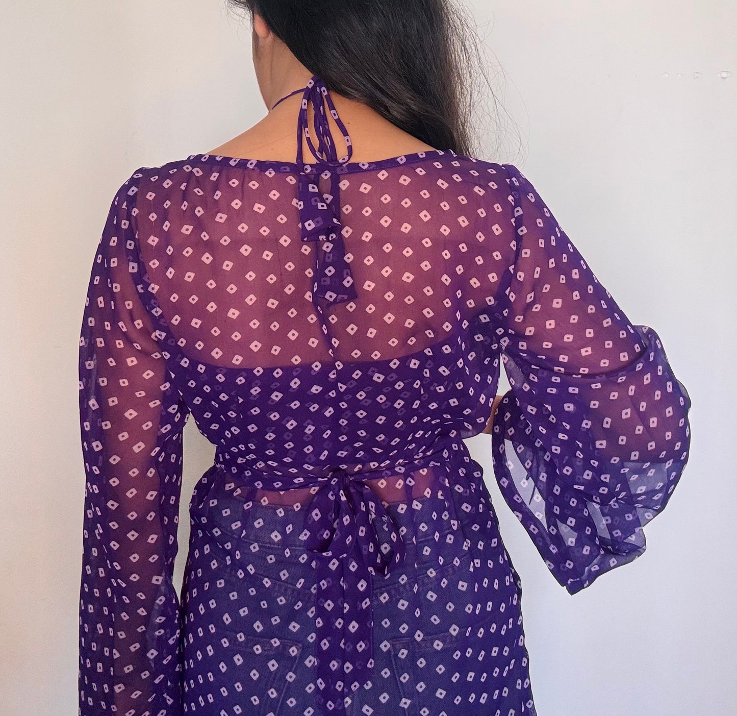 Riva bandhni Kurti