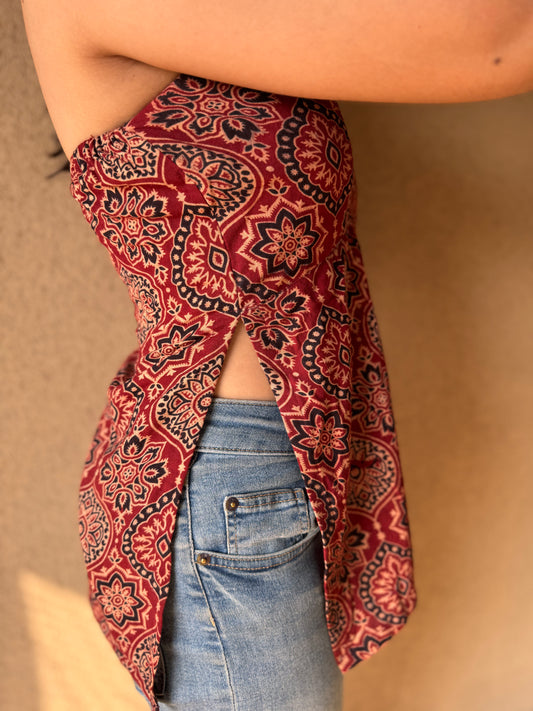 Eraya Ajrakh Kurti