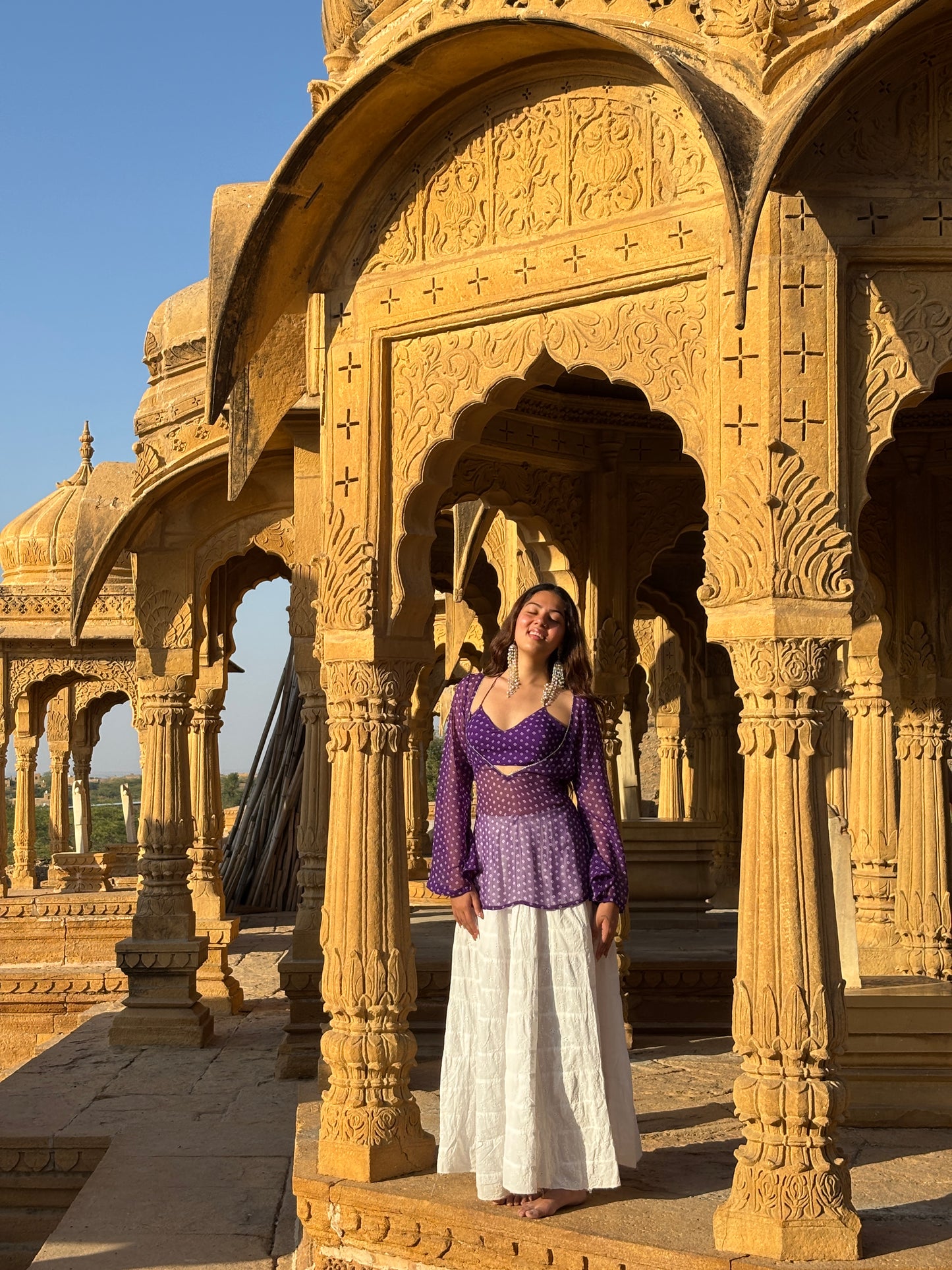 Riva bandhni Kurti