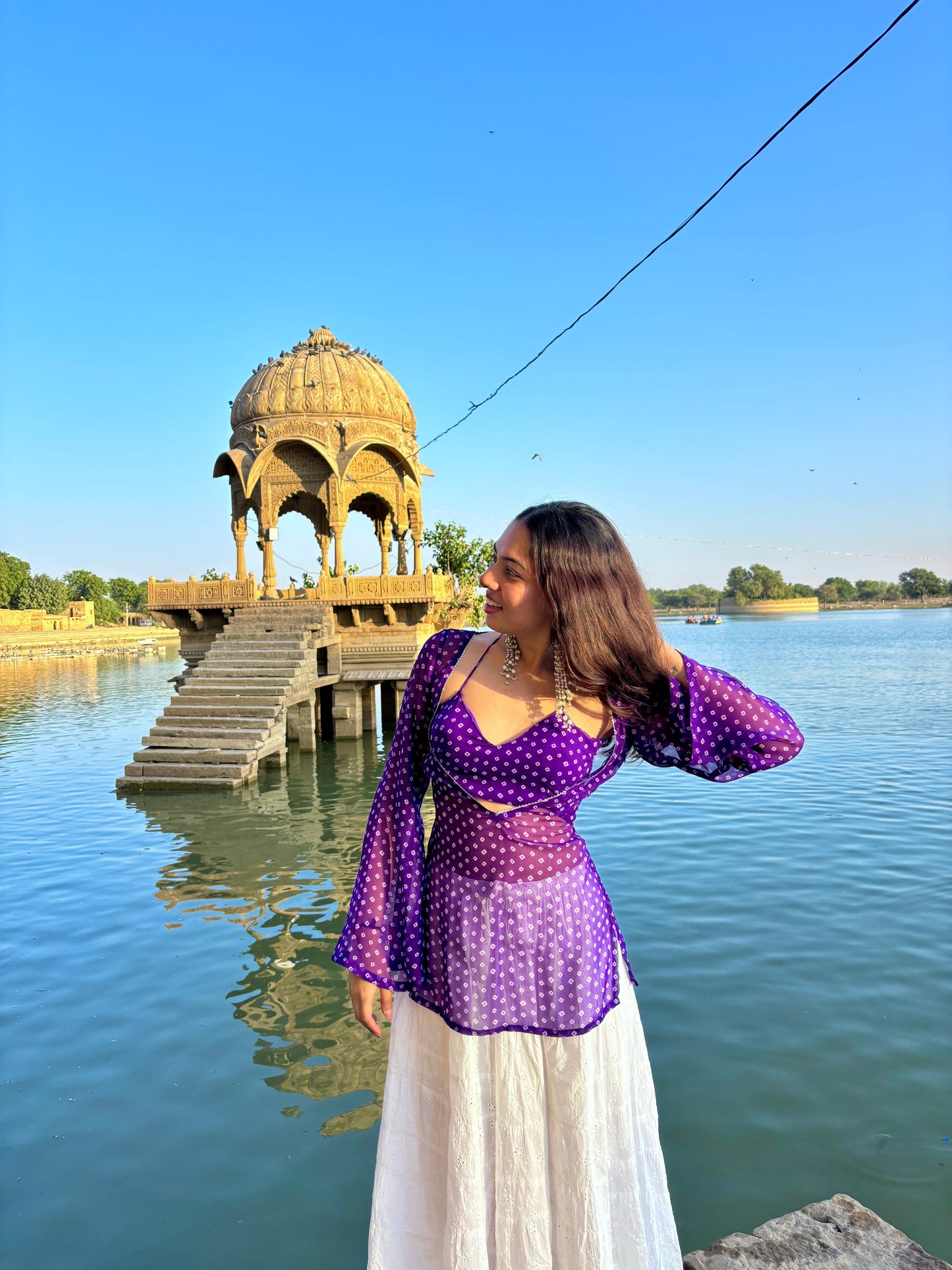 Riva bandhni Kurti