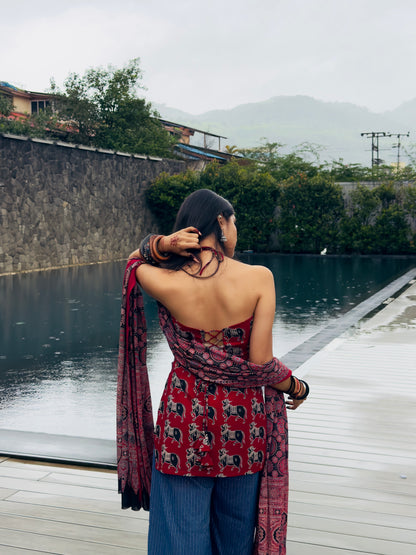 Vamika Ajrakh Set